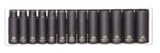 ソケットセットインパクト3 / 8in。ドライブ13 pc。Deepメトリック