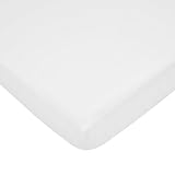 American Baby Company 100% Cotton Percale Fitted Portable/Mini Crib Sheet, White by American Baby Co