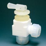 フロンケミカル トグルバルブアングル型 10φ NR0016-03 (734-4538) 《チューブ継手》