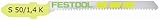 Festool 486564 S 50/1.4 K Scroll-Cut Jigsaw Blade, 2 Inch, 18 TPI, 5-pack [並行輸入品]
