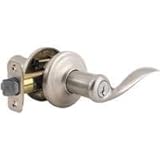 Kwikset 740TNL 15 SMT RCAL RCS 97402-570 Tustin Keyed Entry Levers Featuring Smart Key (4 Pack), Sat