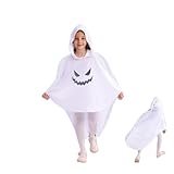 [Ymgot] ハロウィン コスプレ 子供 おばけ 仮装 ゴースト 幽霊 マント 死神 悪魔 コスチューム 衣装 蛍光効果 (140)