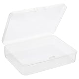 PATIKIL 小物収納ケース 4個セット 115x85x28mm 透明 PP製 パーツケース 整理ボックス プラスチック 透明タイプ