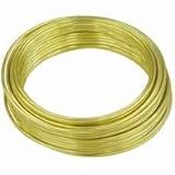 Hillman Fasteners 50152 Hillman 22-gaugeワイヤ75 '、真鍮メッキ