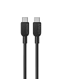 Anker 310 USB-C & USB-C ケーブル 60W USB PD対応 MacBook Pro iPad Pro Galaxy S23 他 (0.9m ブラック)