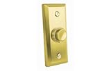 Wired Illuminated Door Bell Push Flush - Satin Brass