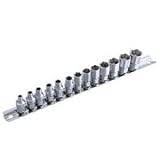 Pro-Auto 1/4"(6.35)DR.13PC.アンチロールソケットセット PA213AR