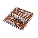 FanRun 10 in 1 Manicure Pedicure Nail Care Set Stainless Steel Nail Tool Grooming Kit by FanRun