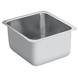 Moen s22352 14インチby 16インチby 10-inch Lancelotシングルボウルキッチンシンク、サテン