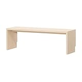 岩附(IWATSUKI) デスク ライトナチュラル 幅120cm 奥行44.5 高さ49.2 幅木よけ加工有り オーダー OC-50120DHLN