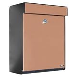 Qualarc ALX -GRM-BC Allux Series MailBoxes Grandform, Black/Copper [並行輸入品]