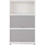 Garage シャッター扉収納庫 RR3段セット RR-3S-5 白 ホワイト