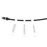 NIIMBOT ケーブルラベル B1/B21/B3S ラベルプリンタ用、防水、耐油ケーブルタグ (25*78mm)、サーマルステッカーラベル 100 枚入り 1 ロール (ホワイト)