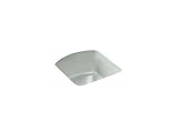 KOHLER K-5848-FF Napa Under-Mount bar Sink with No Faucet Holes Sea Salt [並行輸入品]