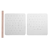 moonwood レザークラフト 革 工具セット 刻印 シート 打ち具 アルファベット (5mm)