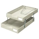 コクヨ スチールトレー A4タテ2段 ライトグレー 1個