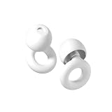Quiet 耳栓【6か月製品保証】 ノイズリダクション NRR 28dB サイズ４種類変更可能（XS,S,M,L） 睡眠 集中 聴覚過敏 洗えるシリコン製 (ホワイト, フリーサイズ)