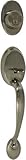 Callan KA4008 Colton Series Grade 3 Residential Double Cylinder Handle Set, Antique Nickel