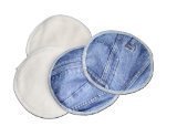Waterproof Bamboo Nursing Pads - Jeans Print by BubuBibi [並行輸入品]