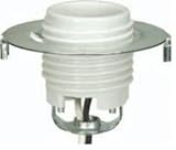 Satco Keyless Porcelain Threaded Socket with Hickey and Ring - 801768 [並行輸入品]