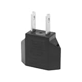 コンセント 変換プラグ cタイプ C→A 1個セット 国内用変換プラグ 電源変換プラグ 125-250V 6A 丸型 平型変換 2ピンタイプ プラグ 高互換性 携帯便利 小型 日本国内用 海外旅行用 ブラック