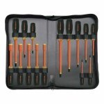 Westward 5UFT6 Insulated Screwdriver/Nutdriver Set, 15Pc by WestWard Tools