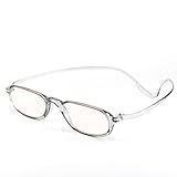 [SUNSTON] 老眼鏡 首掛け リーディング シニア グラス UVカット ブルーライトカット メンズ レディース (度数 +1.50, グレー)