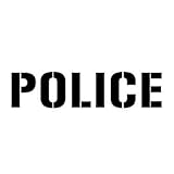 【全13色】カッティングステッカー「POLICE」横14cm×縦3.4cm