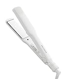 SALONIA サロニア ストレートアイロン ヘアアイロン 35mm 耐熱ポーチ付 海外対応 SL-004SW ホワイト