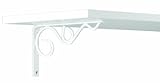John Sterling RP-0088-8WT Iron Daisy Shelf Bracket, 8-Inch, White by John Sterling