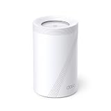 TP-Link WiFi 7 ルーター メッシュ WiFi システム トライバンド 5760 Mbps (6GHz) + 2880 Mbps (5GHz) + 574Mbps (2.4GHz) 2.5Gbps イーサネットポートx1 シームレスAIメッシュ MLO 320MHz TP-Link 1ユニット Deco BE65 1-pack