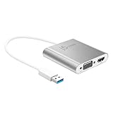 j5create USB3.0 HDMI VGA 変換アダプター JUA360-EJ デュアルディスプレイ 対応 最大解像度4K 60Hz 2048×1152@60Hz ドライバー自動インストール プライマリ/拡張/ミラー表示モード Mac Windows11 対応 外付けGPU機能 JUA360-EJ