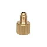 アサダ:カーエアコン用異径アダプタ 1/4”メス×M10オス 手締めタイプ Y06101K 型式:Y06101K