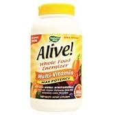 ネイチャーズウェイ アライブ ナチュラルマルチビタミン＆ミネラル180粒（タブレット）Alive Whole Food Energizer