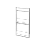 超薄型 壁面ミニマガジンラック 幅45cm ホワイト色 NJ-0178