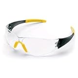 Safety Protective Glasses, Smoke Frame, Clear 2 Piece Polycarbonate Lens by Crews