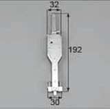 LIXIL部品 窓・サッシ用部品 錠 雨戸：雨戸錠セット[GAAZ05] シルバー[GAAZ05]