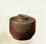 炭天 信楽焼 ビードロこま型花入