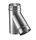 Aluminum 45 Degree Double-Wall WYE Branch - 5 x 4 x 4 inch by Round Gas Vent