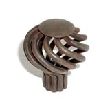 Top Knobs M612 Normandy Collection 1.25 Inch Small Round Twist Cabinet Knob, Patina Rouge Finish [並行