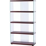 東谷(あづまや) グラスシェルフ ブラウン HAB-624BR