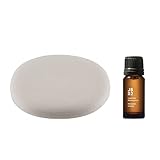 アットアロマ ストーンディフューザー トコナメ & エッセンシャルオイル セット (JB02 : 吉野檜 10ml) ヒノキ/精油 (気化式)