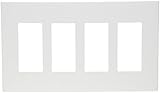 INSTEON 2422-252 Screwless Wall Plate, Quad Gang, White [並行輸入品]