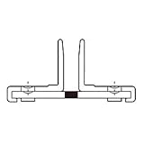 ロイヤル アルミベッカーサポート11(シングル)1820mm ホワイト 受注生産品 APS-11