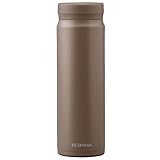 【新生活応援】アイリスオーヤマ 水筒 マグボトル スクリュー 500ml 真空断熱 氷も入る ステンレス モカ SM-S500