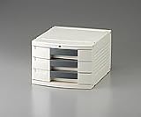 0-5347-12　トレイＢＯＸ（鍵付）４０６Ｈ　Ａ４用グレー　２９０×３６０×２０５ｍｍ '3681