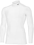 [ミズノ] トレーニングウェア コンプレッションドライアクセルバイオギアシャツ ハイネック長袖 吸汗速乾 ストレッチ 紫外線カット メンズ 2021年モデル ホワイト(マット) M