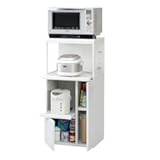 エムケー精工(MK精工) レンジ台 ファインキッチン(幅56.5) ホワイト SK-207W