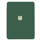 iPad mini 7.9インチ 第5世代 第4世代 対応 ケース カバー A2124 A2125 A2133 A1538 A1550 アイパッドミニ5 猫 ねこ 緑 かわいい キッズ 子供