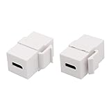 USB 3.1 キーストーン ジャック - 壁コンセントパネル用 USB 3.1 pe-C モジュール カプラー アダプター - 軽量、高速 5bps、メス - メス キーストン インサート、ビデオ伝送用アダプター echesa